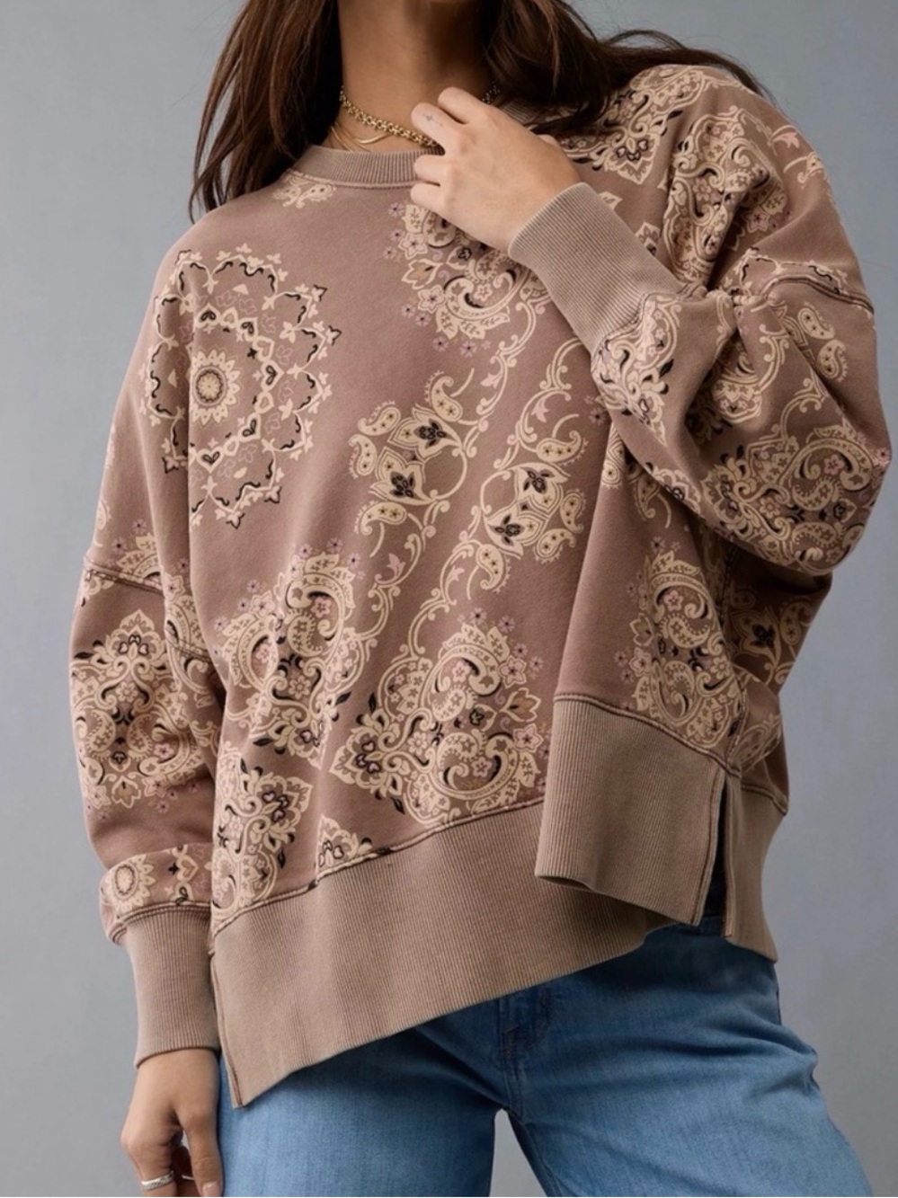 AMERICAN EAGLE AE Big Hug Crew Neck Sweatshirt